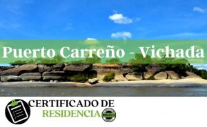 Solicitud del certificado de residencia en Puerto Carreño