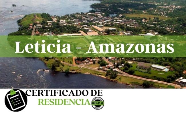 solicitud de certificado de residencia en leticia y amazonas